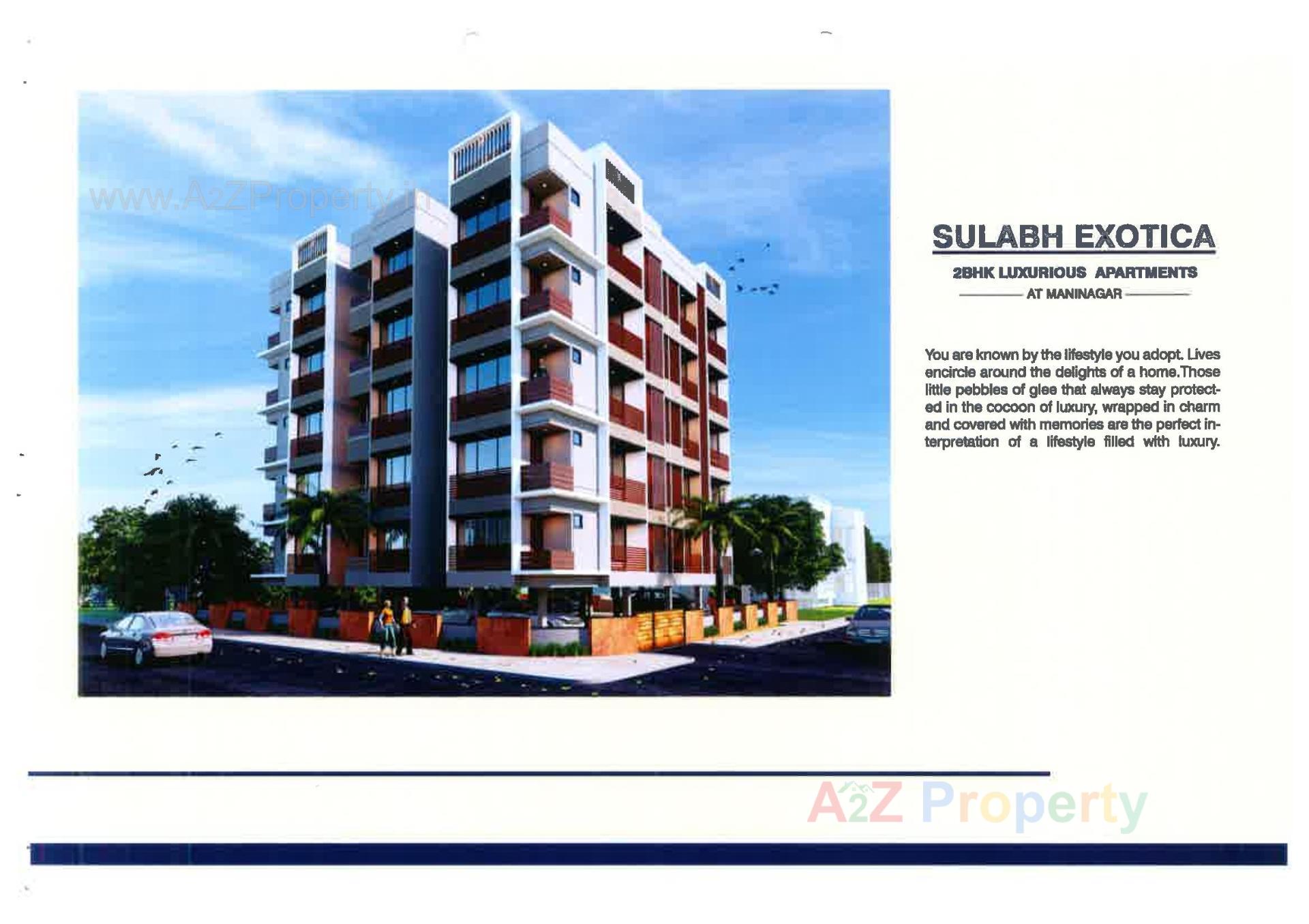 3D Elevation of real estate project Sulabh Exotica located at Rajpur--hirpur, Ahmedabad, Gujarat