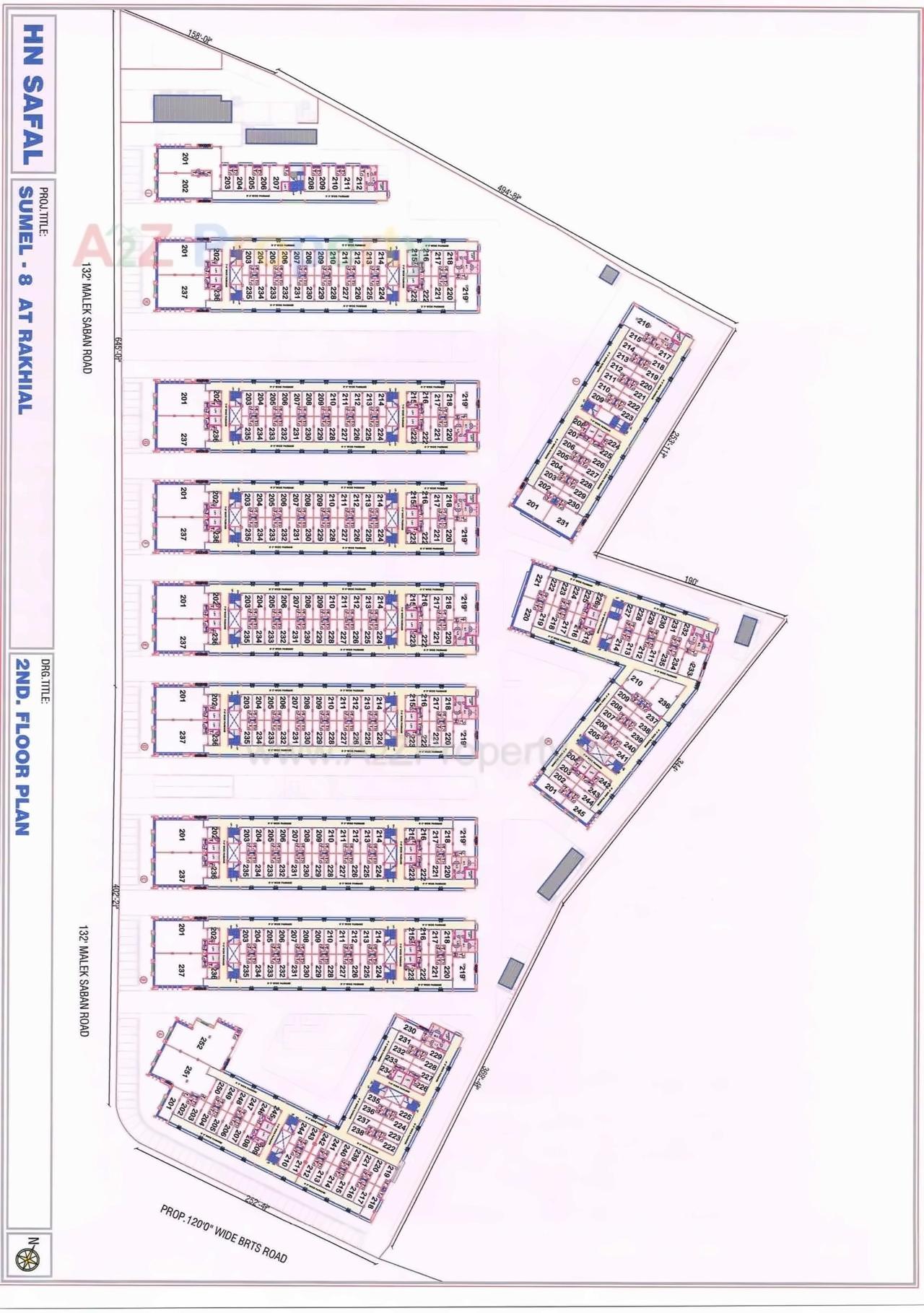 Layout of real estate project Sumel located at City, Ahmedabad, Gujarat