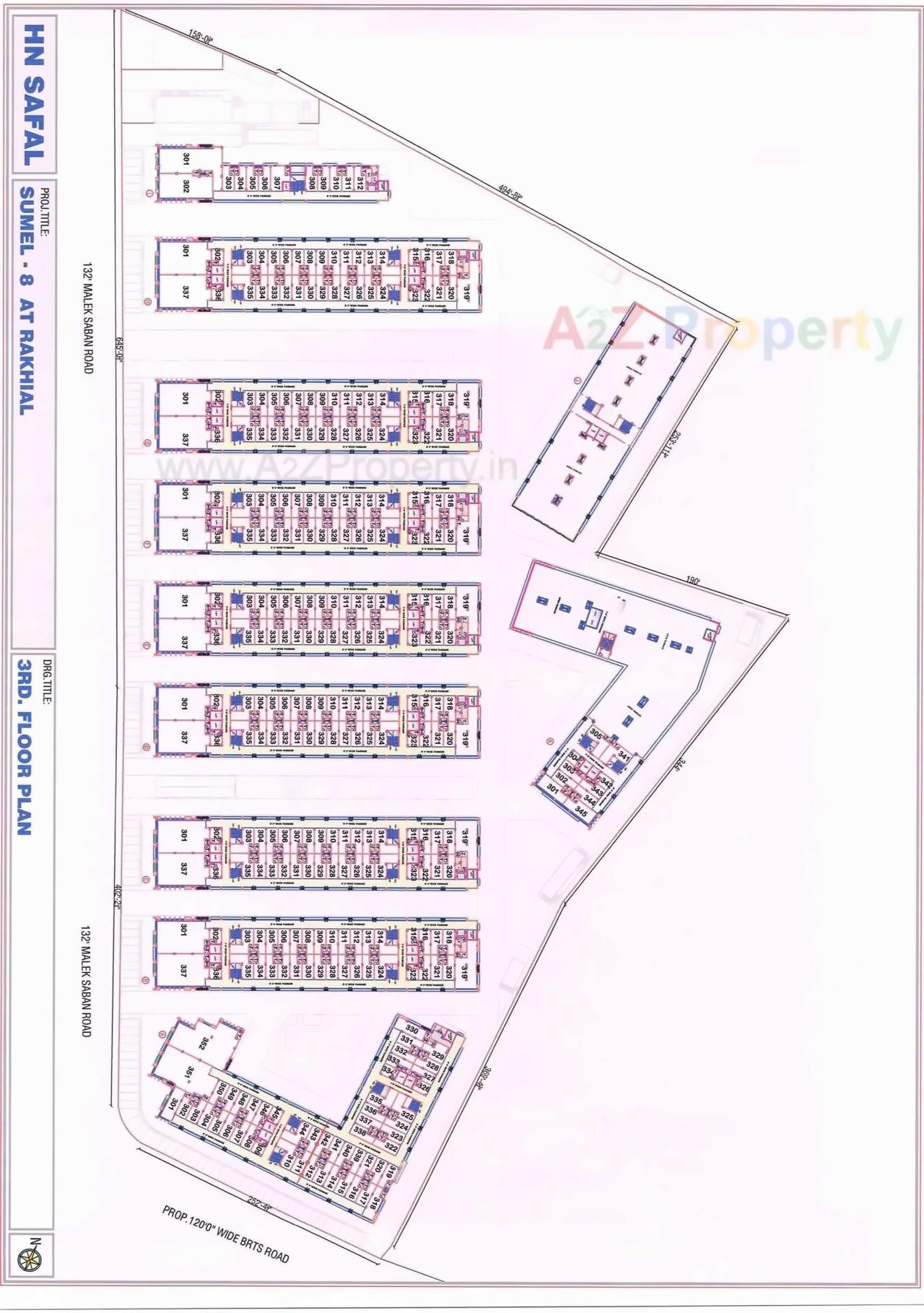 Layout of real estate project Sumel located at City, Ahmedabad, Gujarat