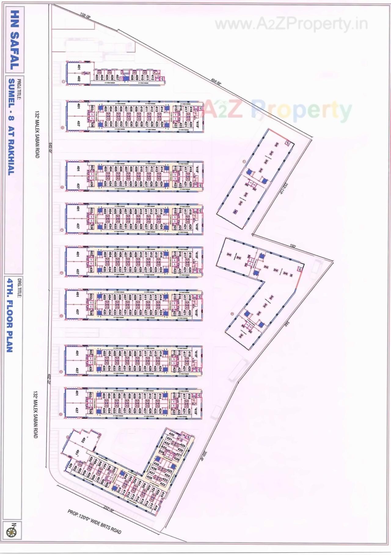 Layout of real estate project Sumel located at City, Ahmedabad, Gujarat