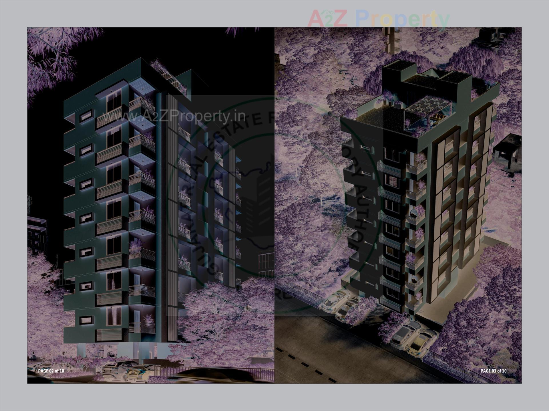 3D Elevation of real estate project Sumukh 1 located at Usmanpura, Ahmedabad, Gujarat