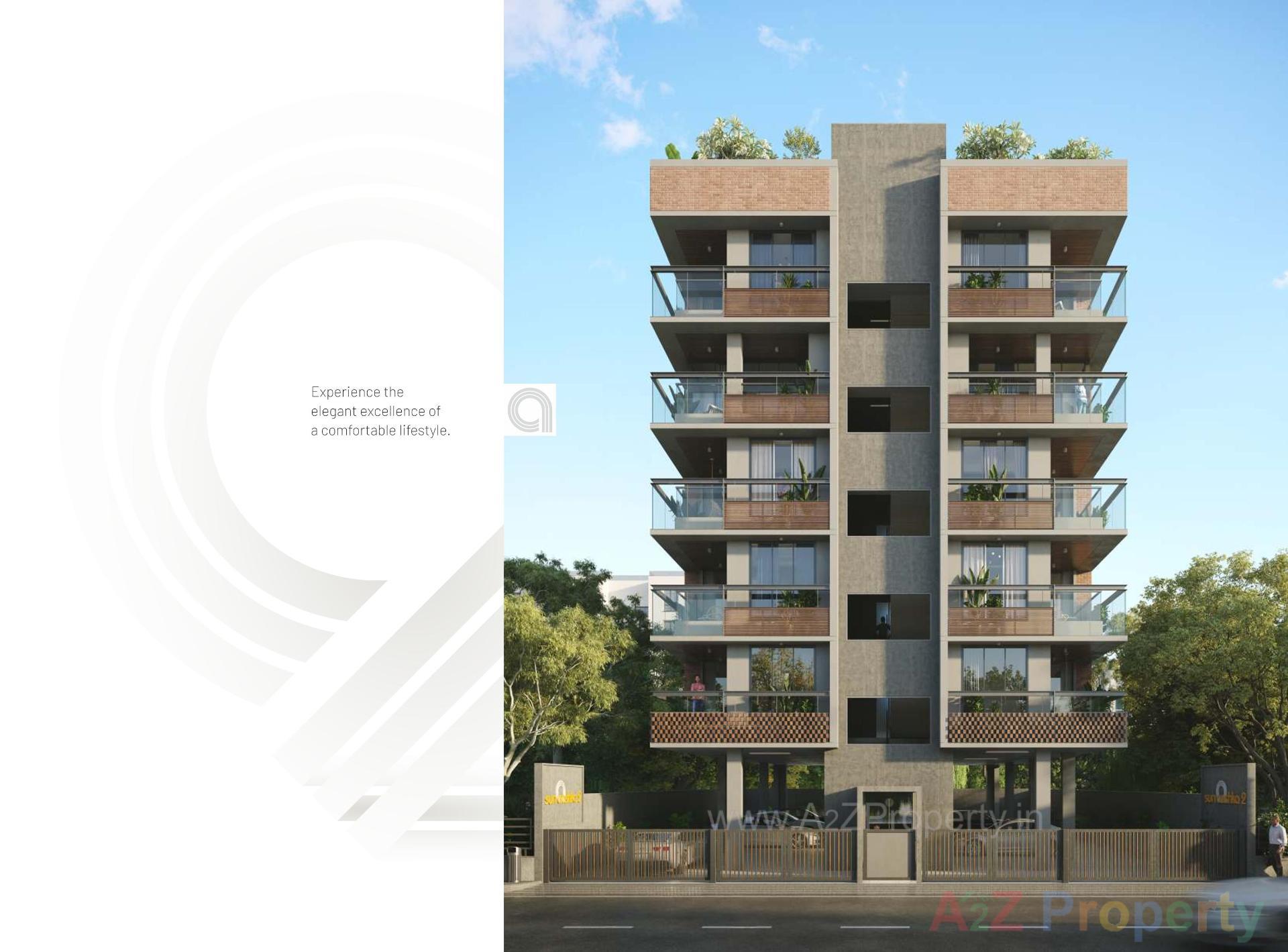 3D Elevation of real estate project Sun Aashka located at Paldi, Ahmedabad, Gujarat