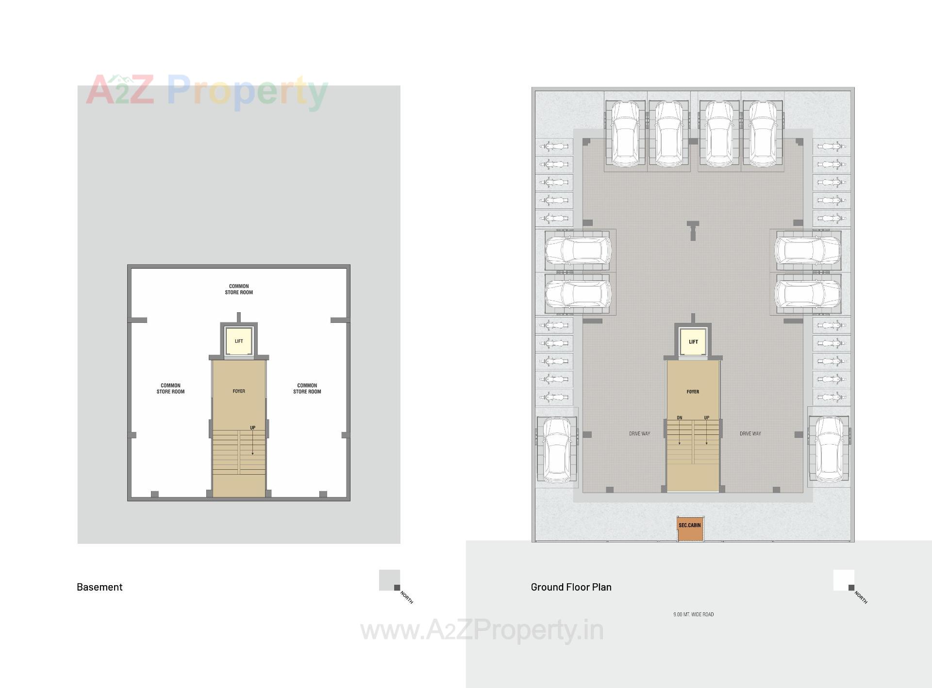 Layout of real estate project Sun Aashka located at Paldi, Ahmedabad, Gujarat