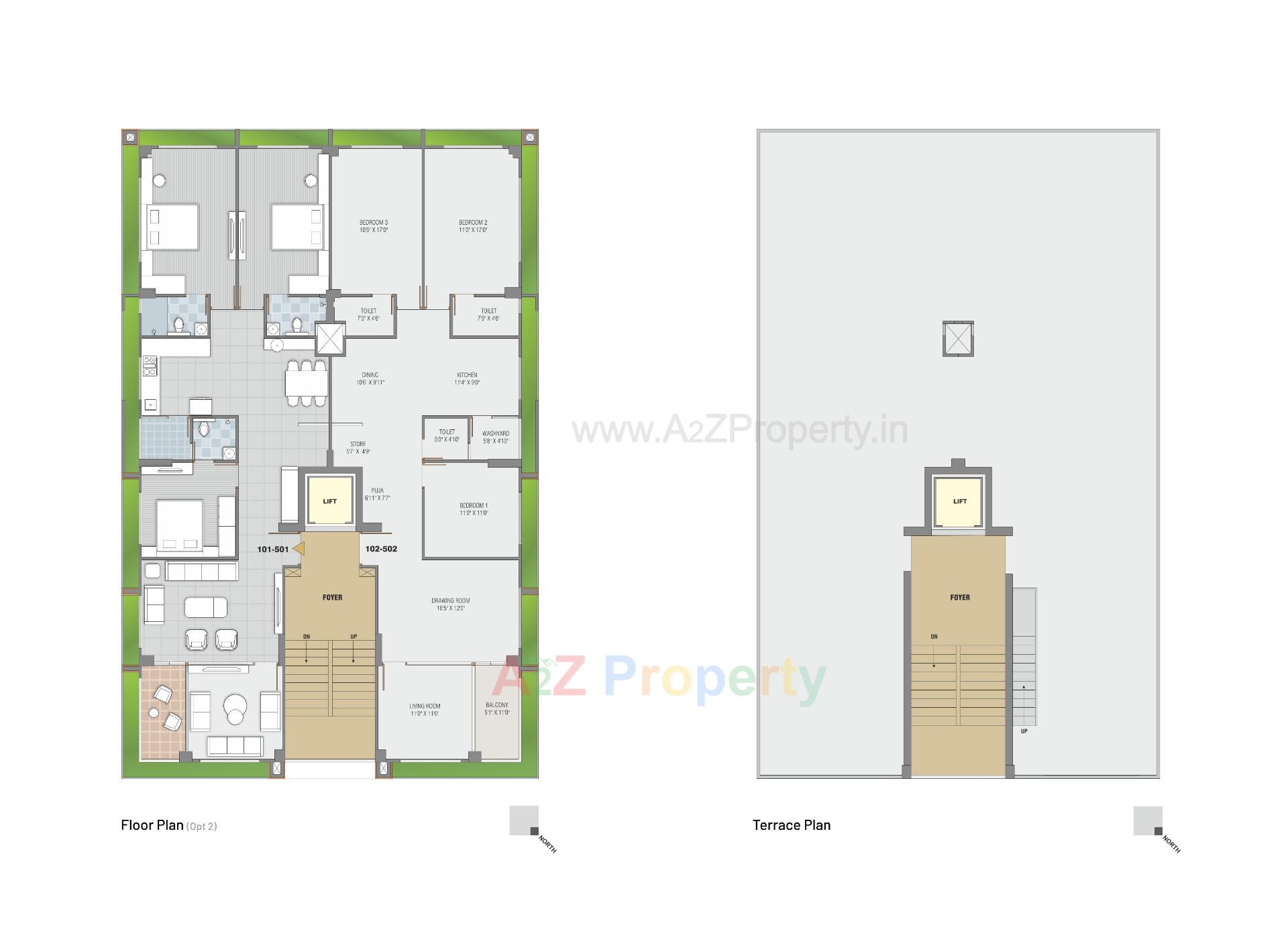 Layout of real estate project Sun Aashka located at Paldi, Ahmedabad, Gujarat