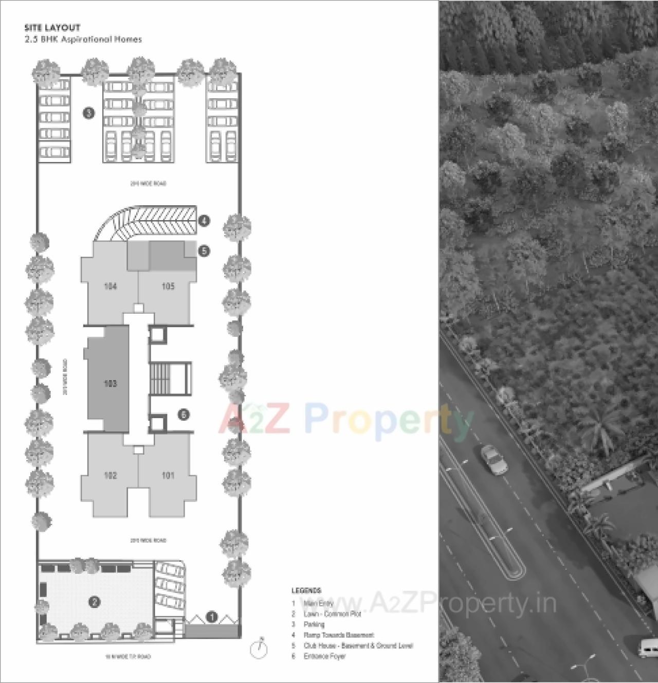 Layout of real estate project Sun Aspire located at City, Ahmedabad, Gujarat