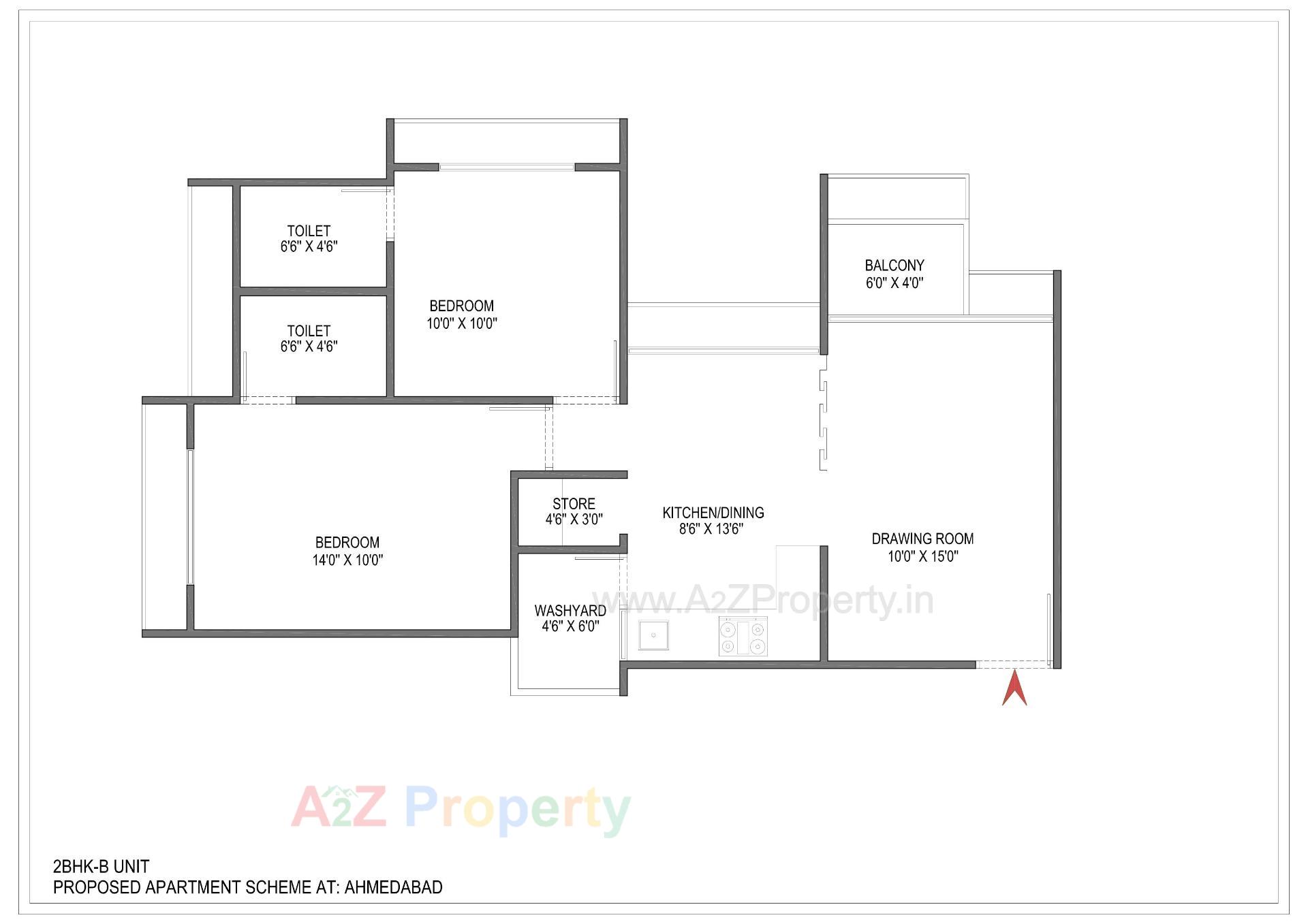 Layout of real estate project Sun Atmosphere located at Shela, Ahmedabad, Gujarat