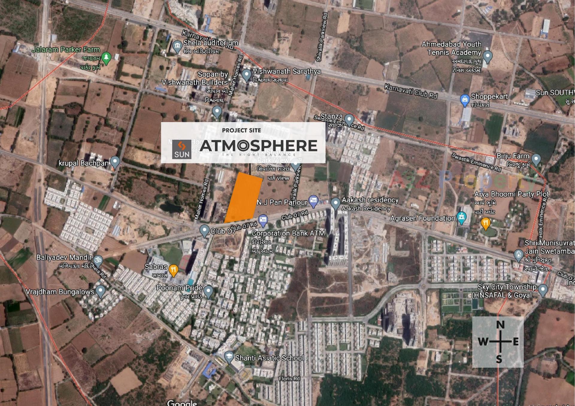  of real estate project Sun Atmosphere located at Shela, Ahmedabad, Gujarat