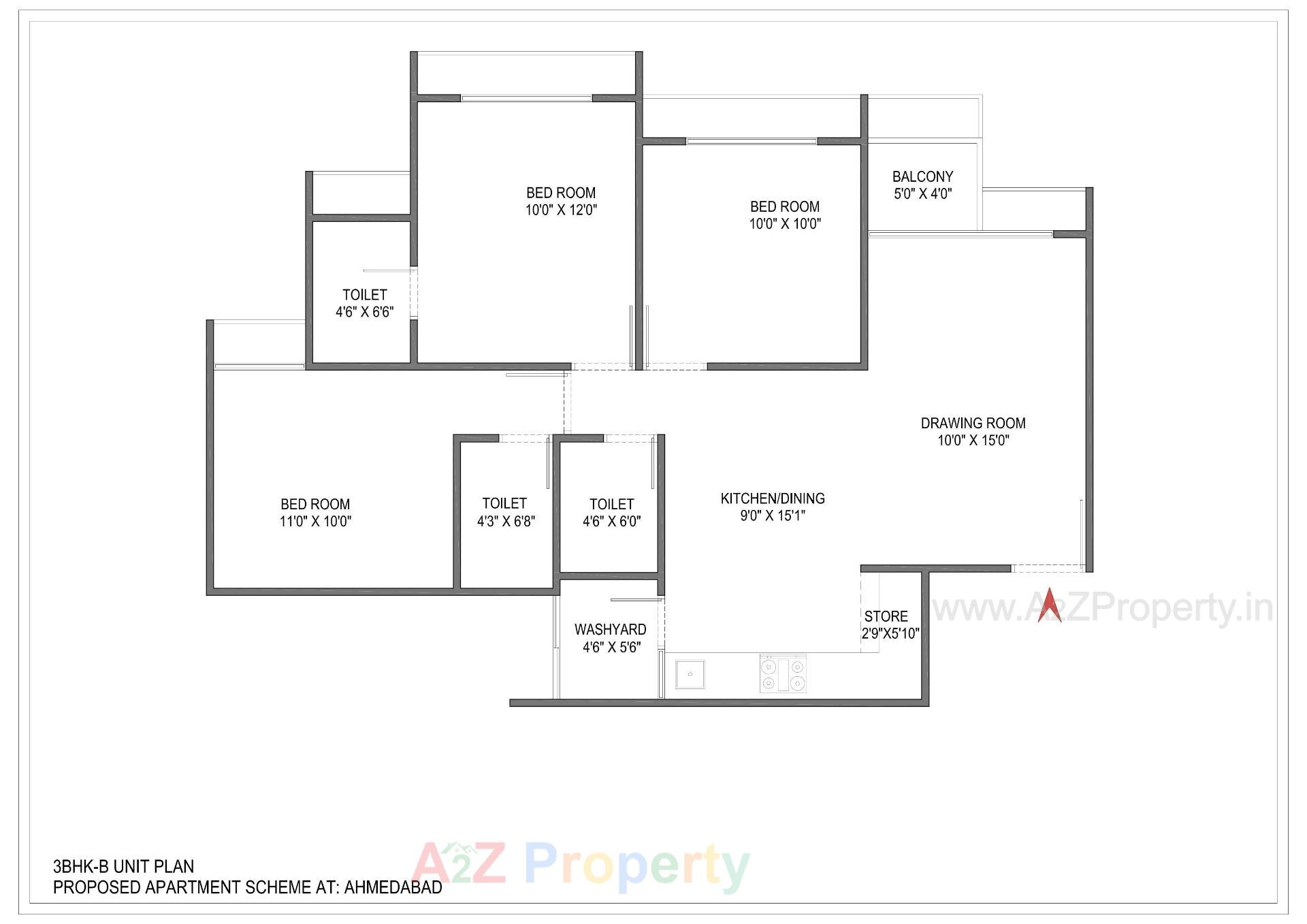 Layout of real estate project Sun Atmosphere located at Shela, Ahmedabad, Gujarat