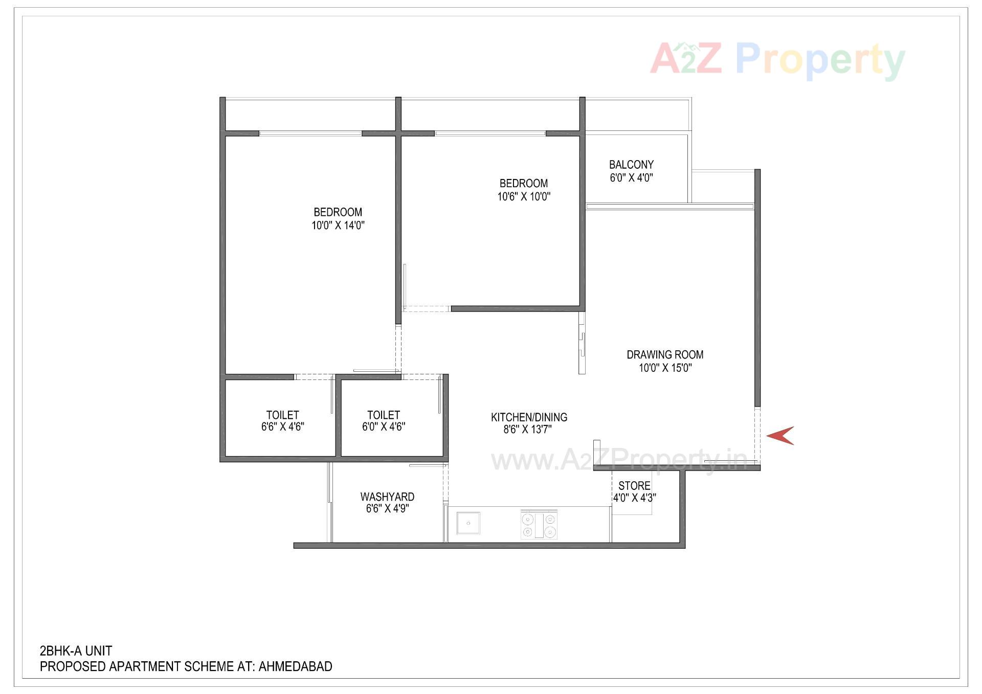 Layout of real estate project Sun Atmosphere located at Shela, Ahmedabad, Gujarat