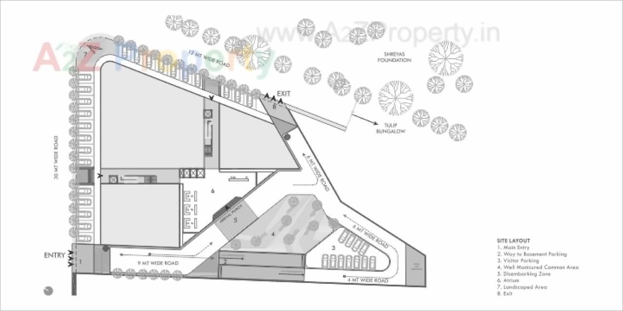Layout of real estate project Sun Avenue One located at City, Ahmedabad, Gujarat