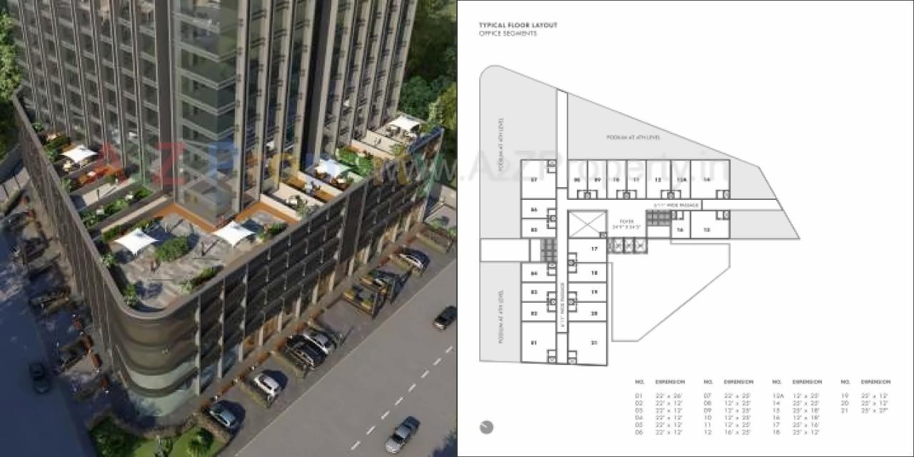 Layout of real estate project Sun Avenue One located at City, Ahmedabad, Gujarat