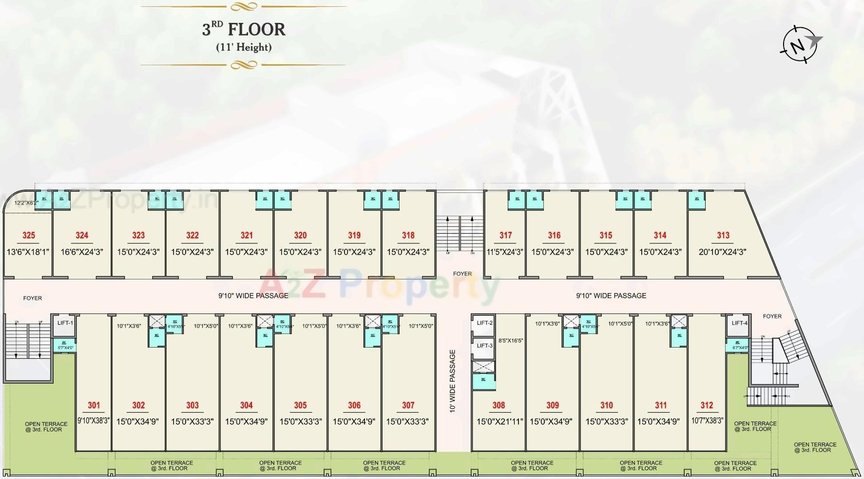 Layout of real estate project Sun Business Hub located at Ahmedabad, Ahmedabad, Gujarat