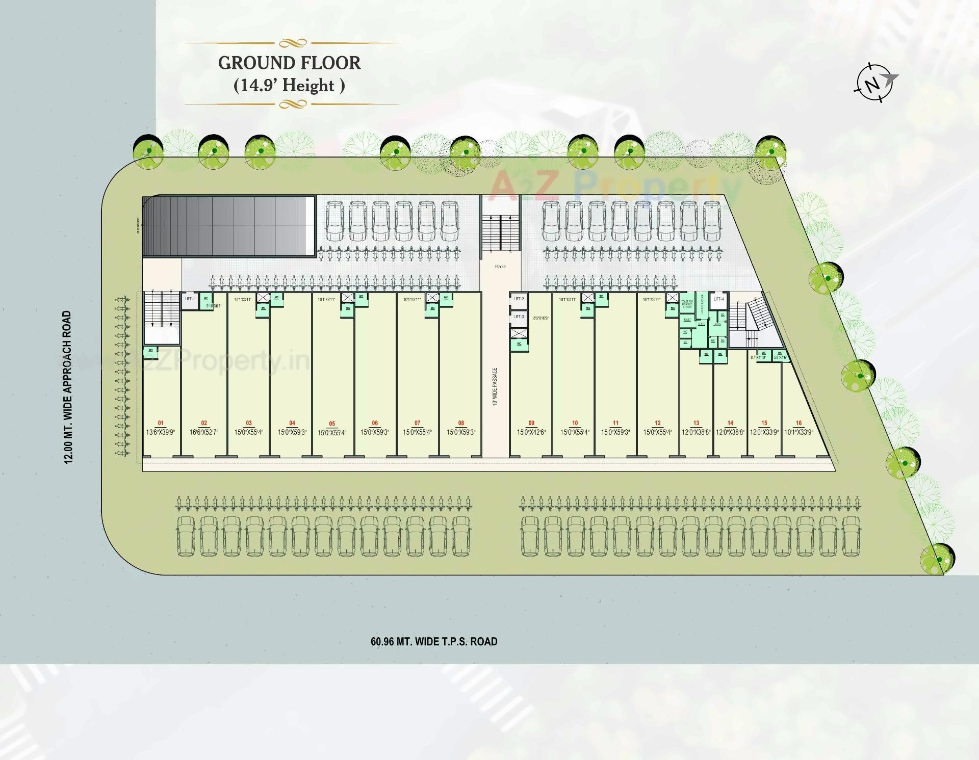 Layout of real estate project Sun Business Hub located at Ahmedabad, Ahmedabad, Gujarat