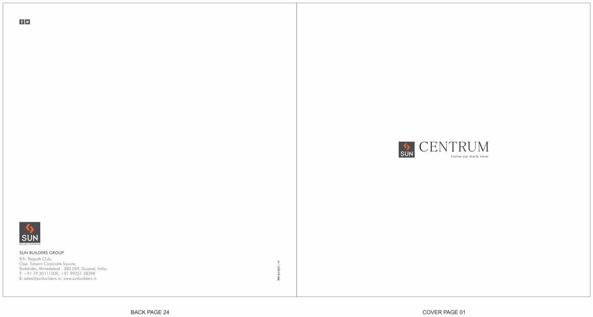  of real estate project Sun Centrum located at City, Ahmedabad, Gujarat