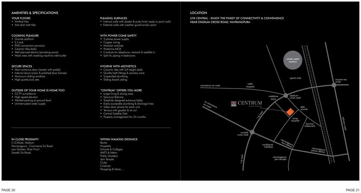  of real estate project Sun Centrum located at City, Ahmedabad, Gujarat