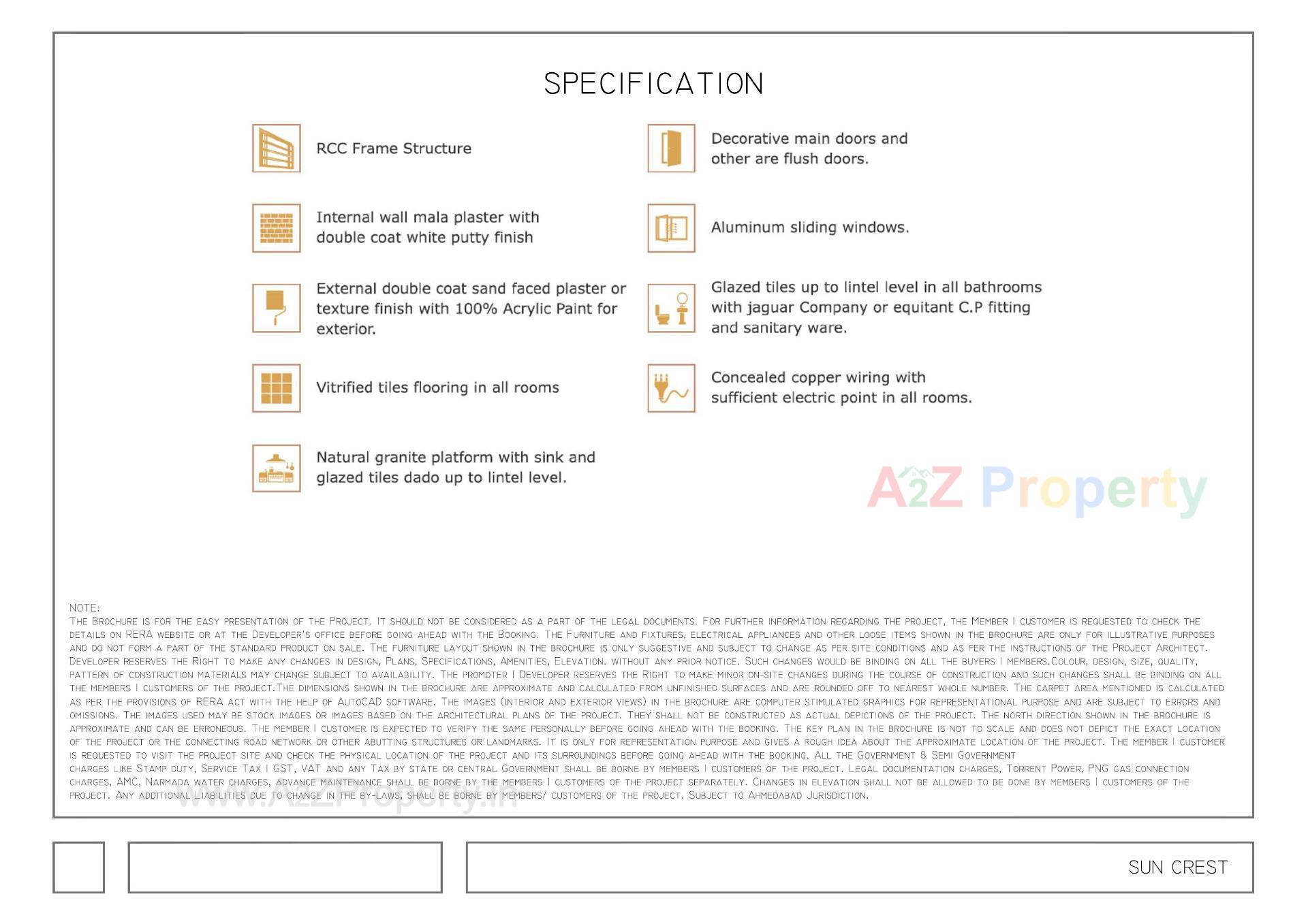  of real estate project Sun Crest located at Bhadaj, Ahmedabad, Gujarat