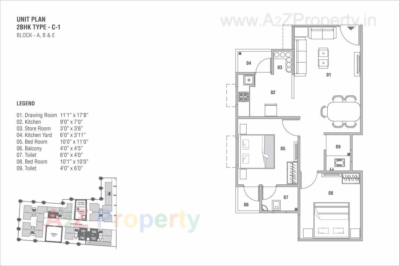 Layout of real estate project Sun Divine located at Ghatlodia, Ahmedabad, Gujarat