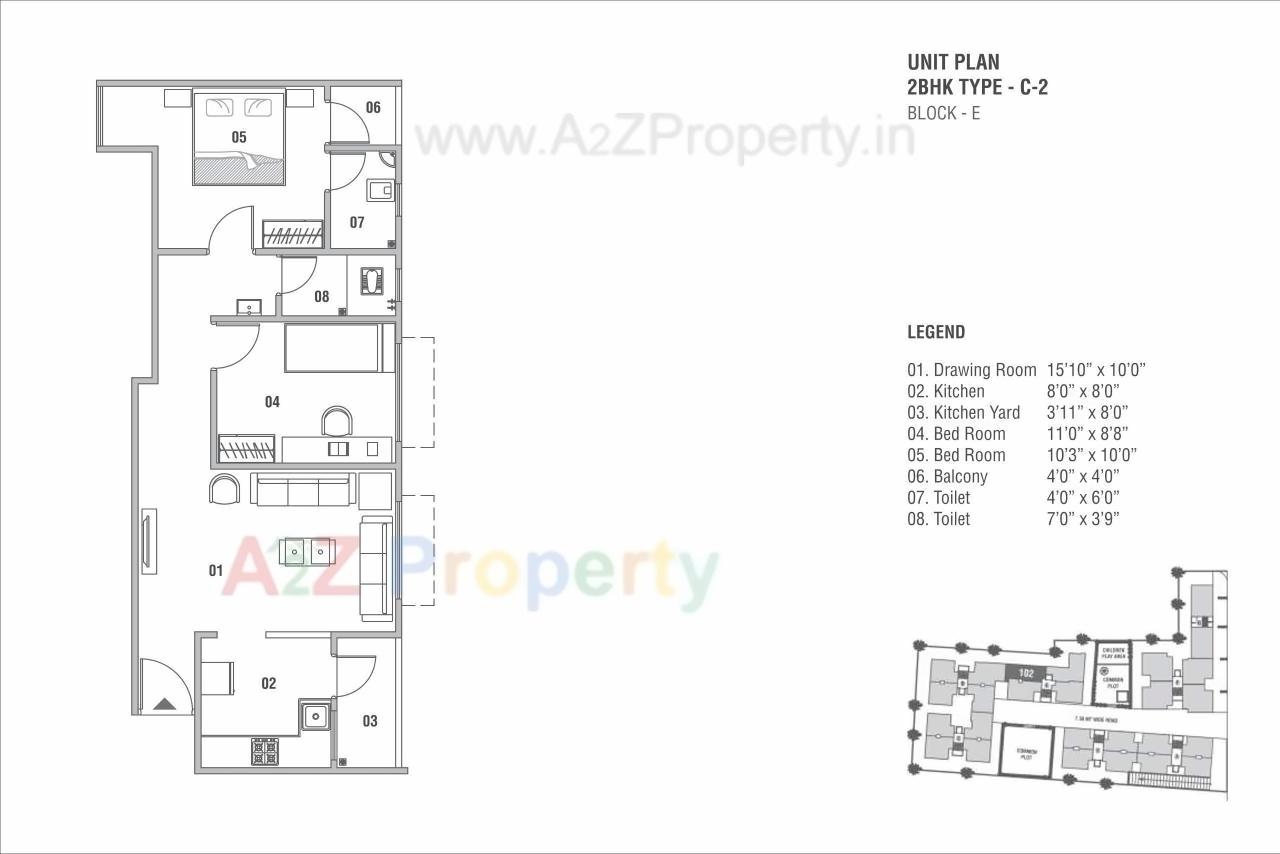 Layout of real estate project Sun Divine located at Ghatlodia, Ahmedabad, Gujarat