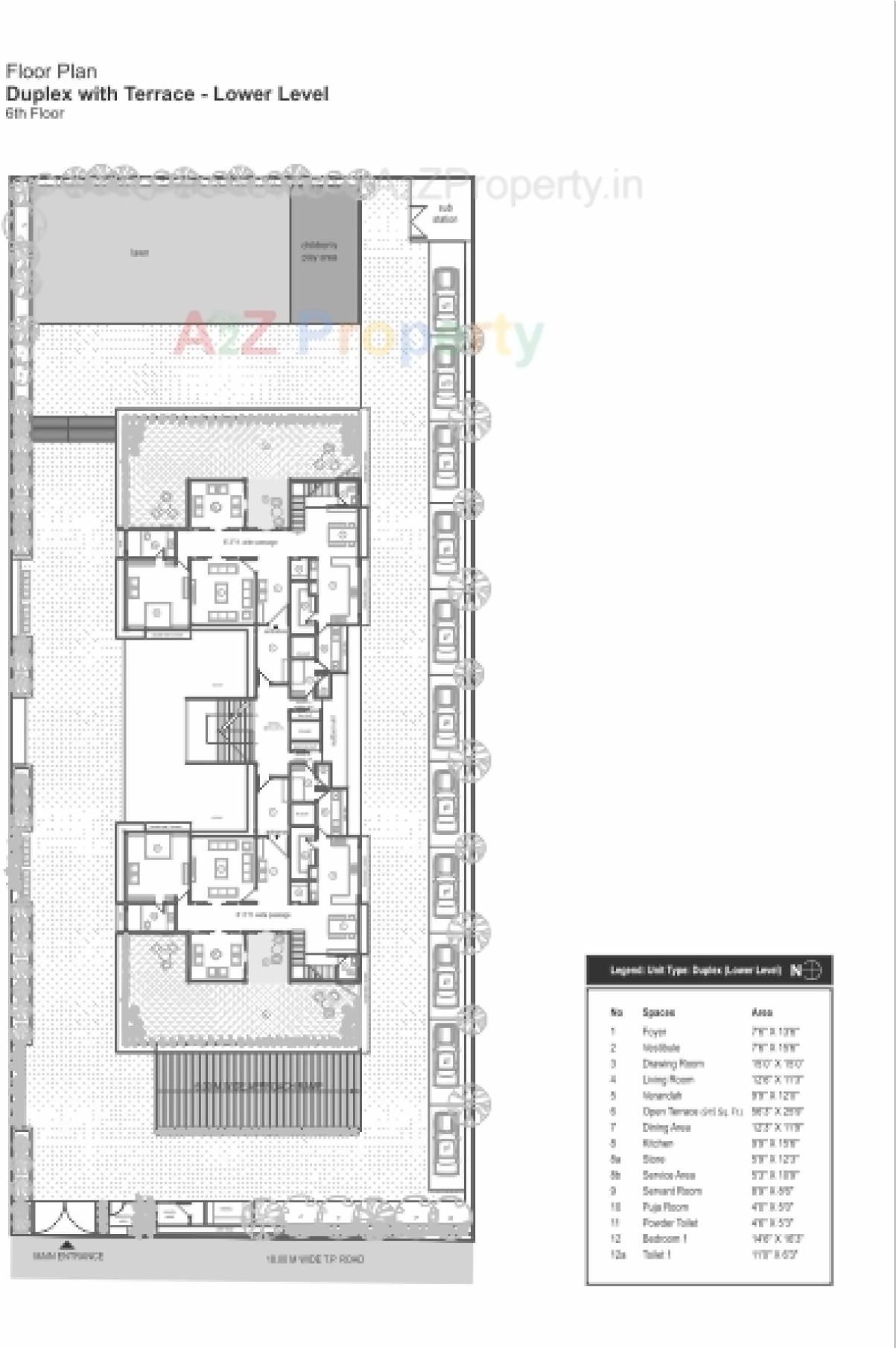Layout of real estate project Sun Evoq located at City, Ahmedabad, Gujarat