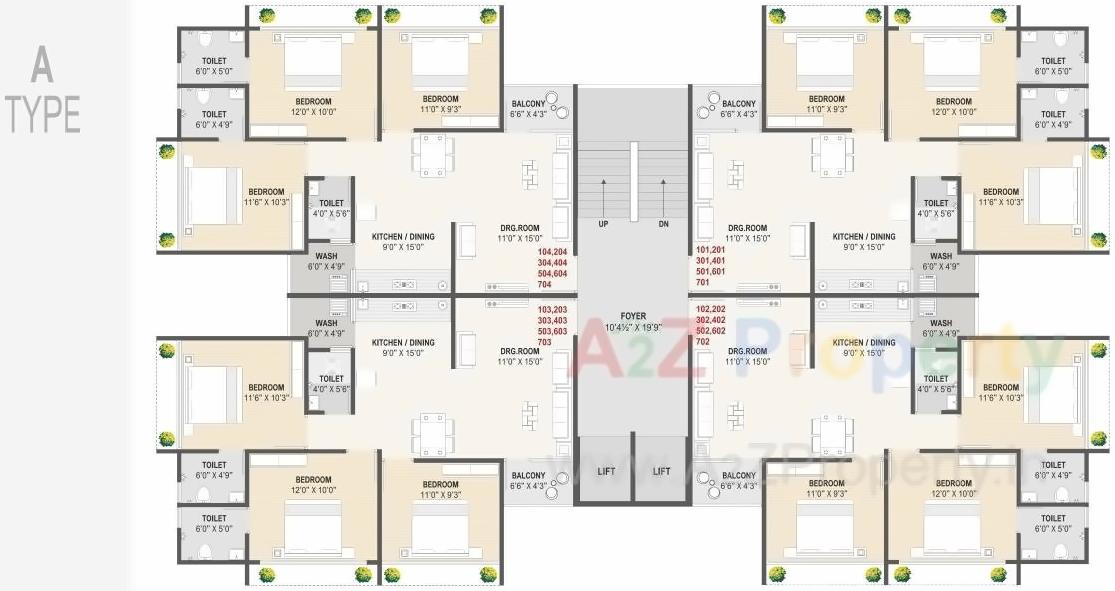 Layout of real estate project Sun Exotica located at Vastral, Ahmedabad, Gujarat