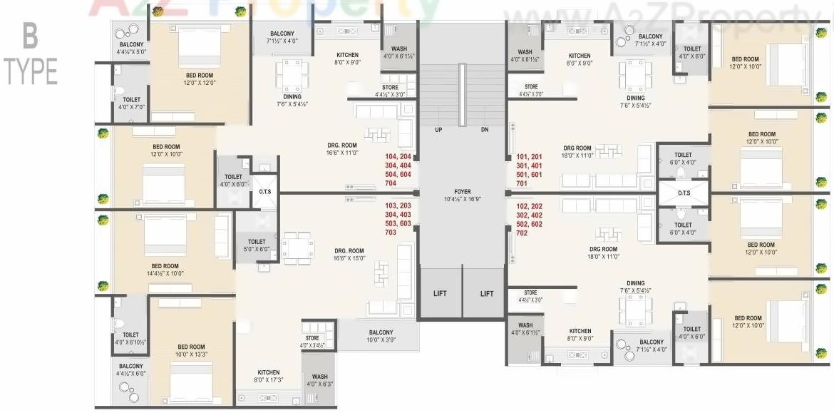 Layout of real estate project Sun Exotica located at Vastral, Ahmedabad, Gujarat