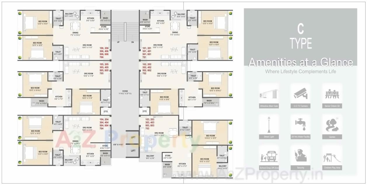 Layout of real estate project Sun Exotica located at Vastral, Ahmedabad, Gujarat