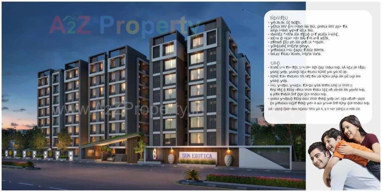  of real estate project Sun Exotica located at Vastral, Ahmedabad, Gujarat