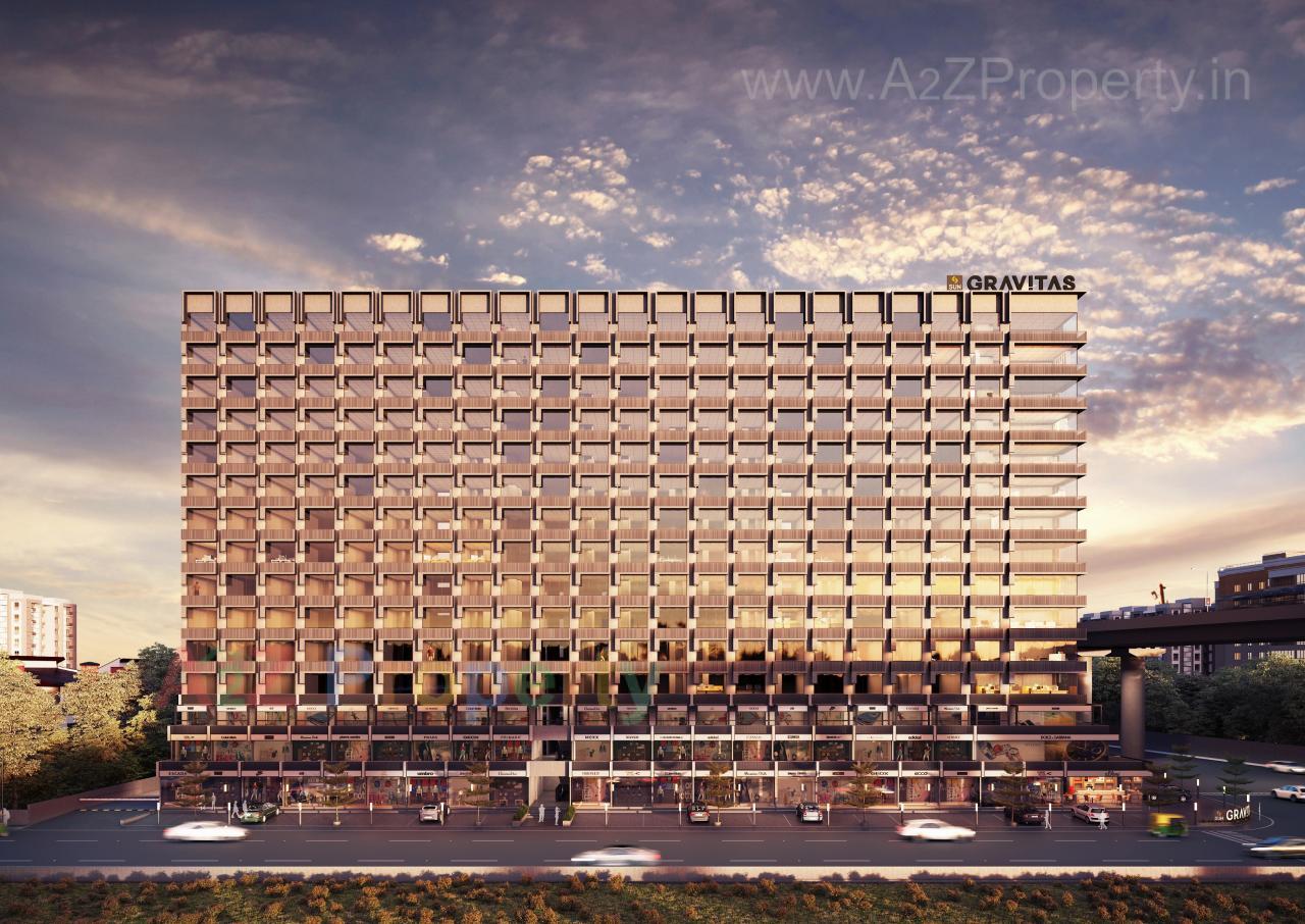 3D Elevation of real estate project Sun Gravitas located at Vejalpur, Ahmedabad, Gujarat