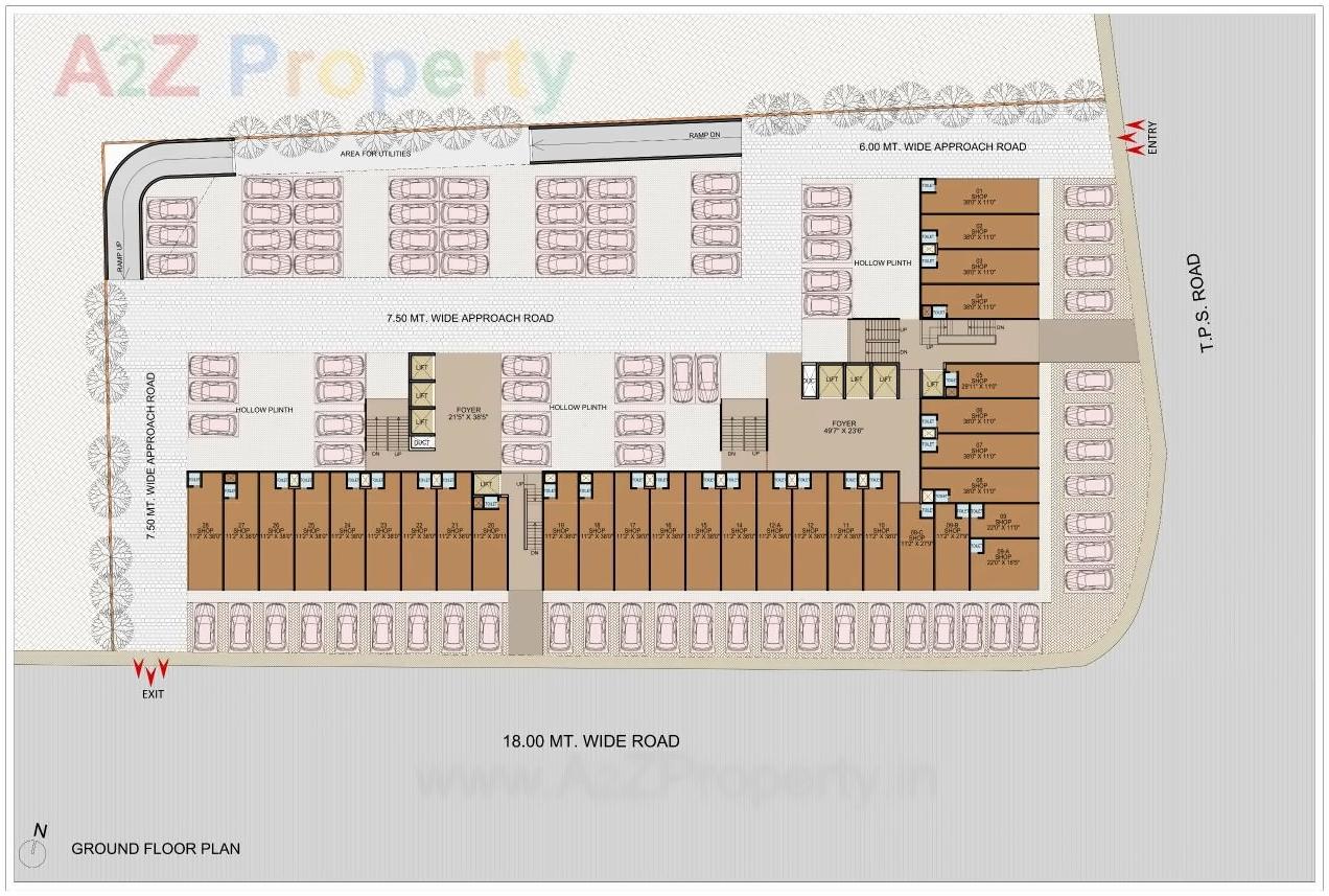 Layout of real estate project Sun Gravitas located at Vejalpur, Ahmedabad, Gujarat