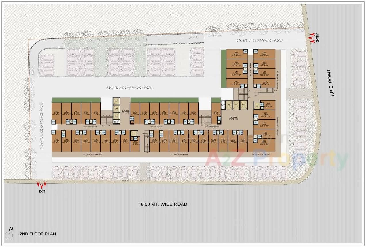 Layout of real estate project Sun Gravitas located at Vejalpur, Ahmedabad, Gujarat