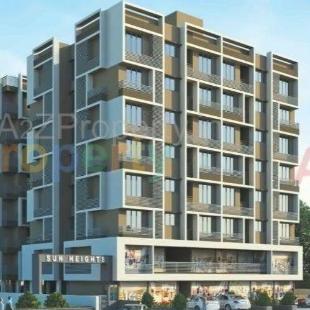 Elevation of real estate project Sun Heights located at Chandkheda, Ahmedabad, Gujarat
