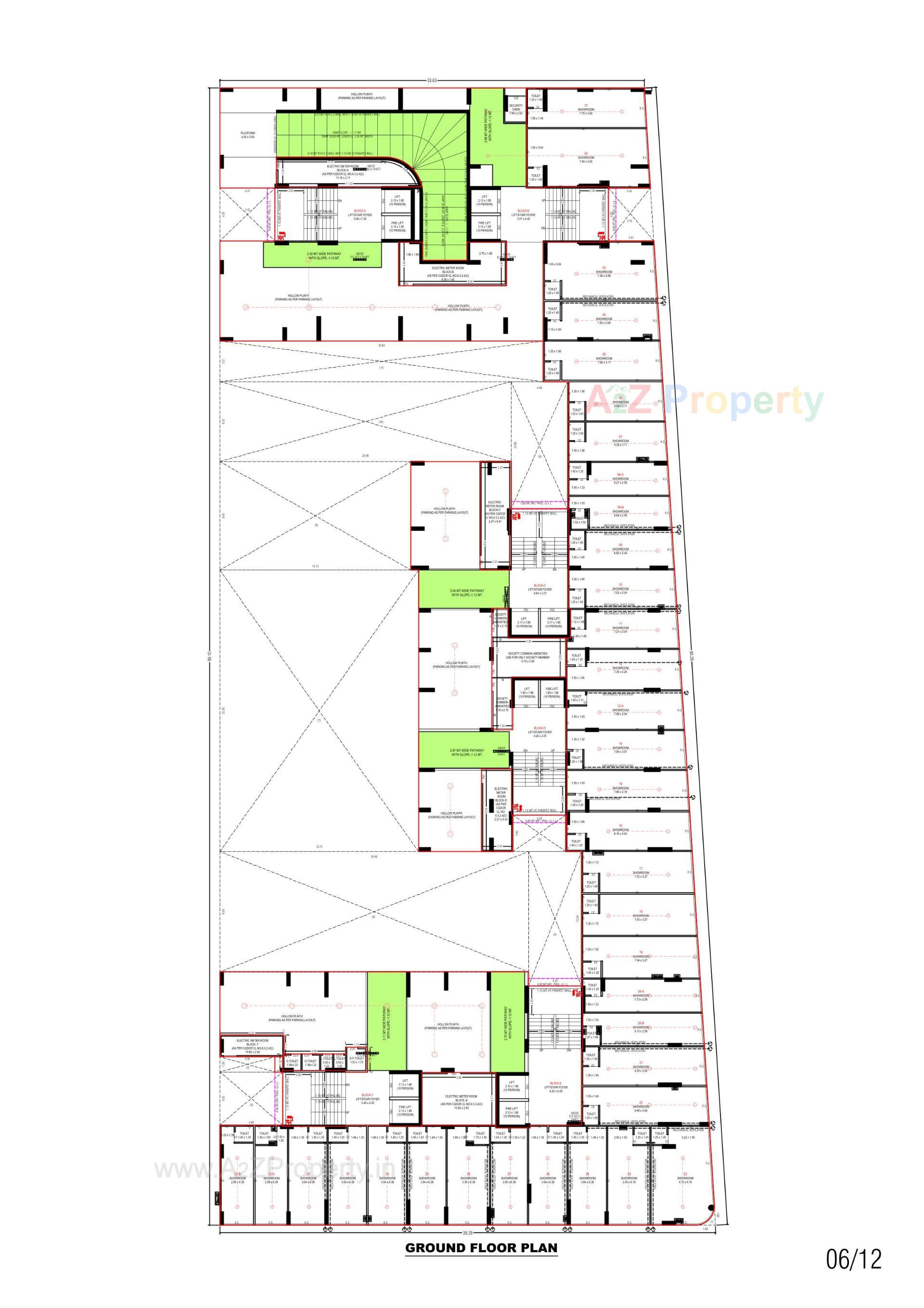 Layout of real estate project Sun Parkwest located at Shela, Ahmedabad, Gujarat