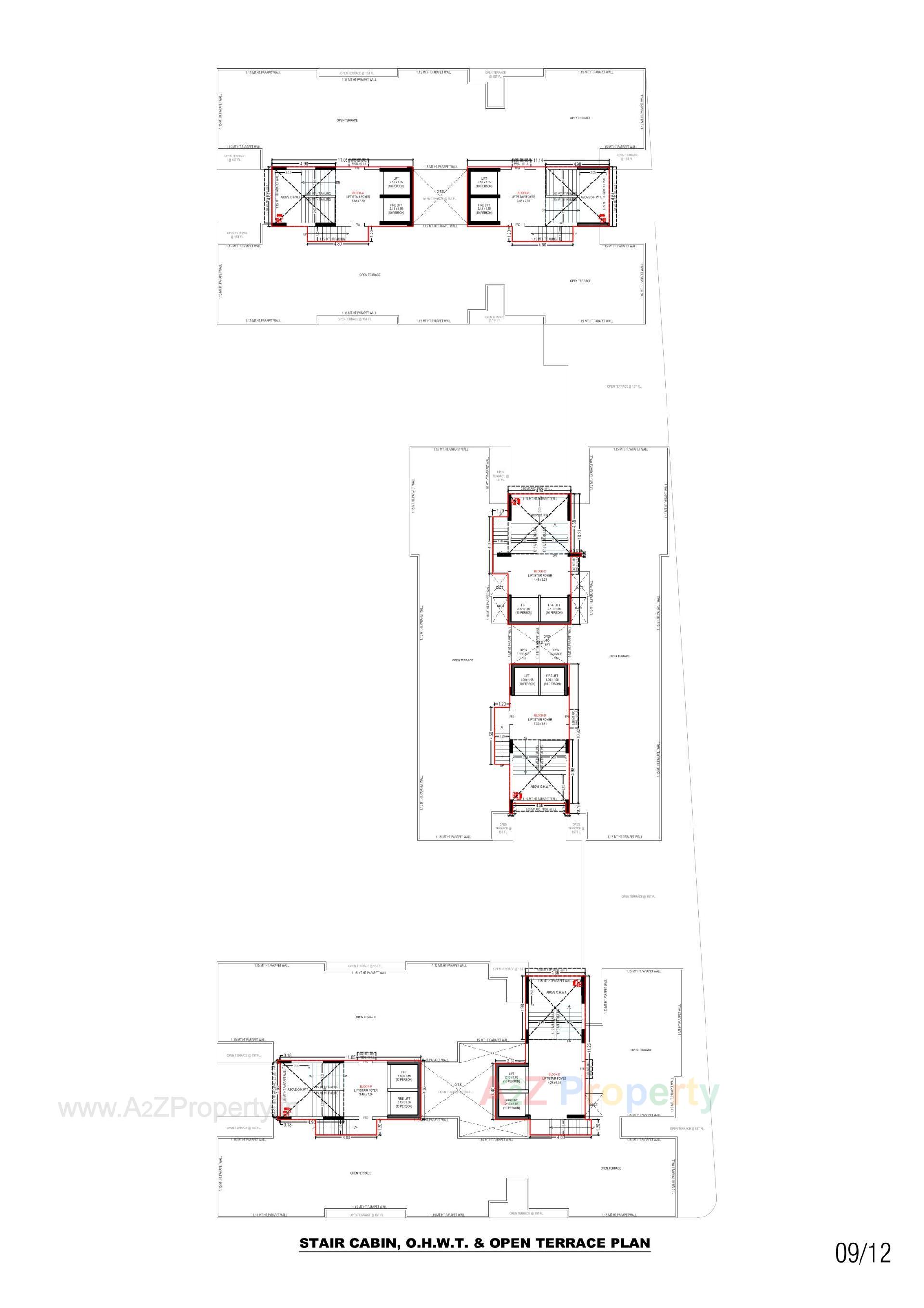 Layout of real estate project Sun Parkwest located at Shela, Ahmedabad, Gujarat
