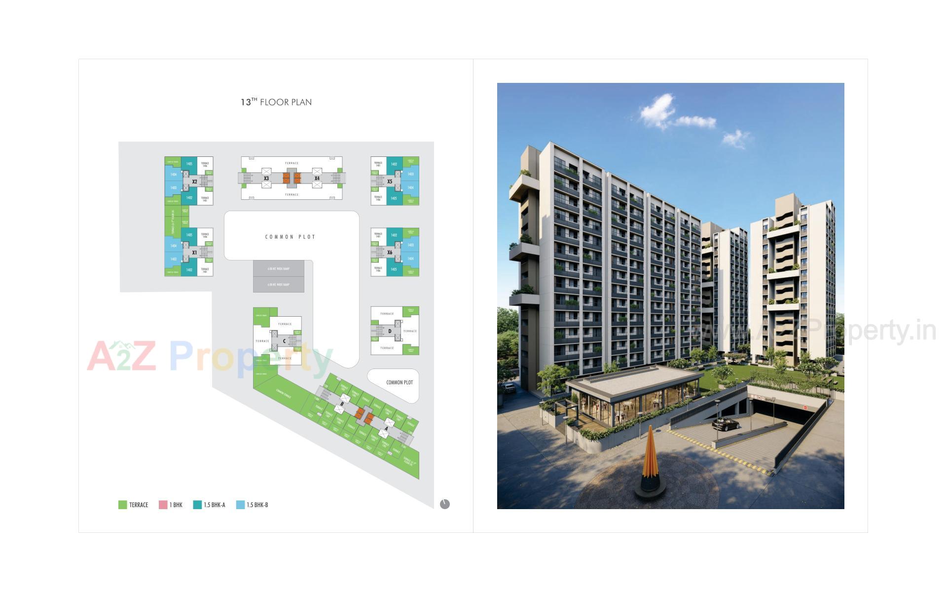 Layout of real estate project Sun Rising Homes located at Jagatpur, Ahmedabad, Gujarat