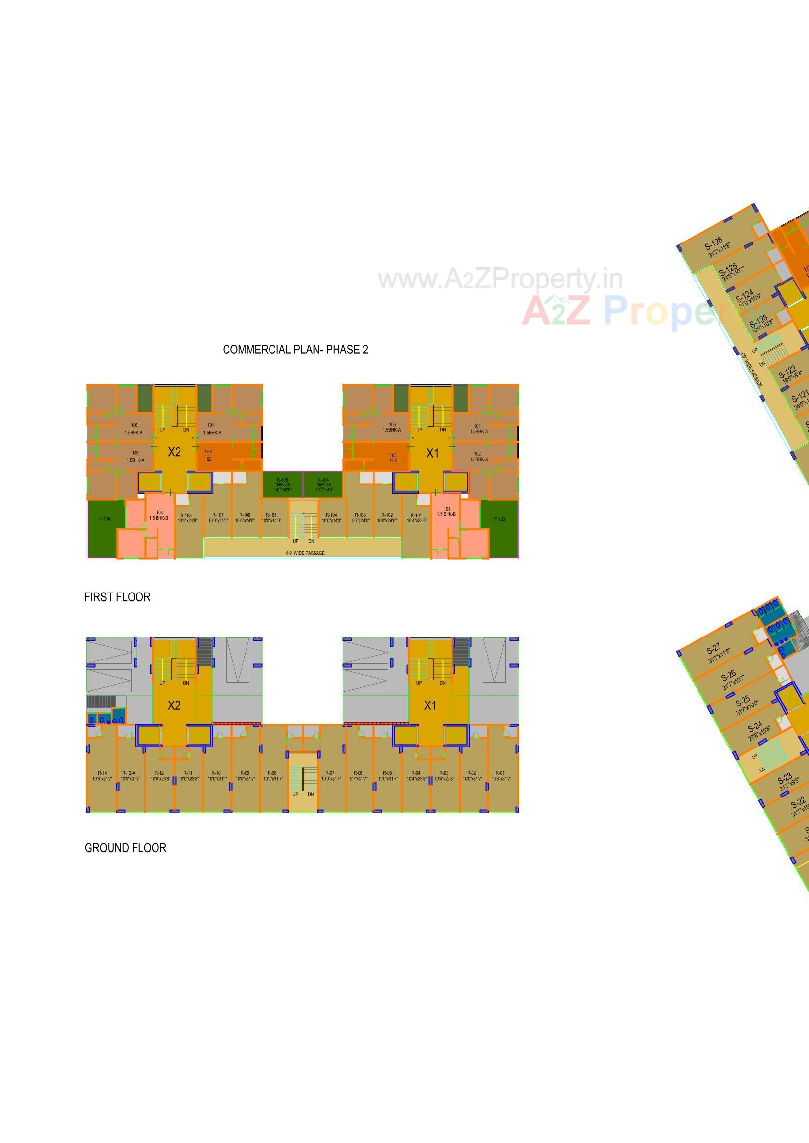 Layout of real estate project Sun Rising Homes located at Jagatpur, Ahmedabad, Gujarat
