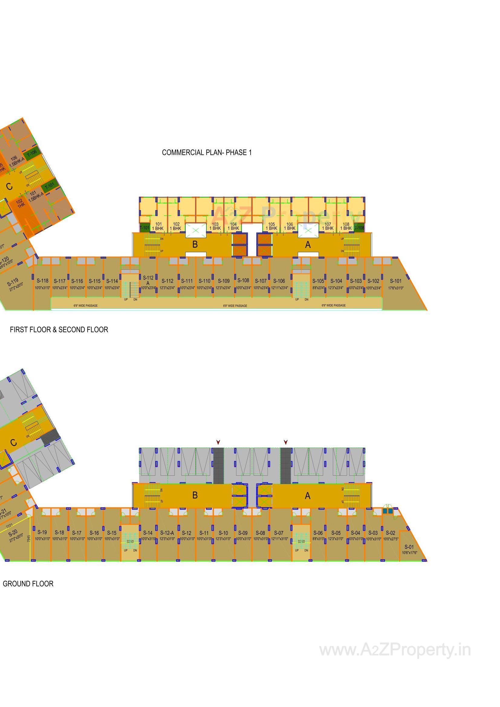 Layout of real estate project Sun Rising Homes located at Jagatpur, Ahmedabad, Gujarat