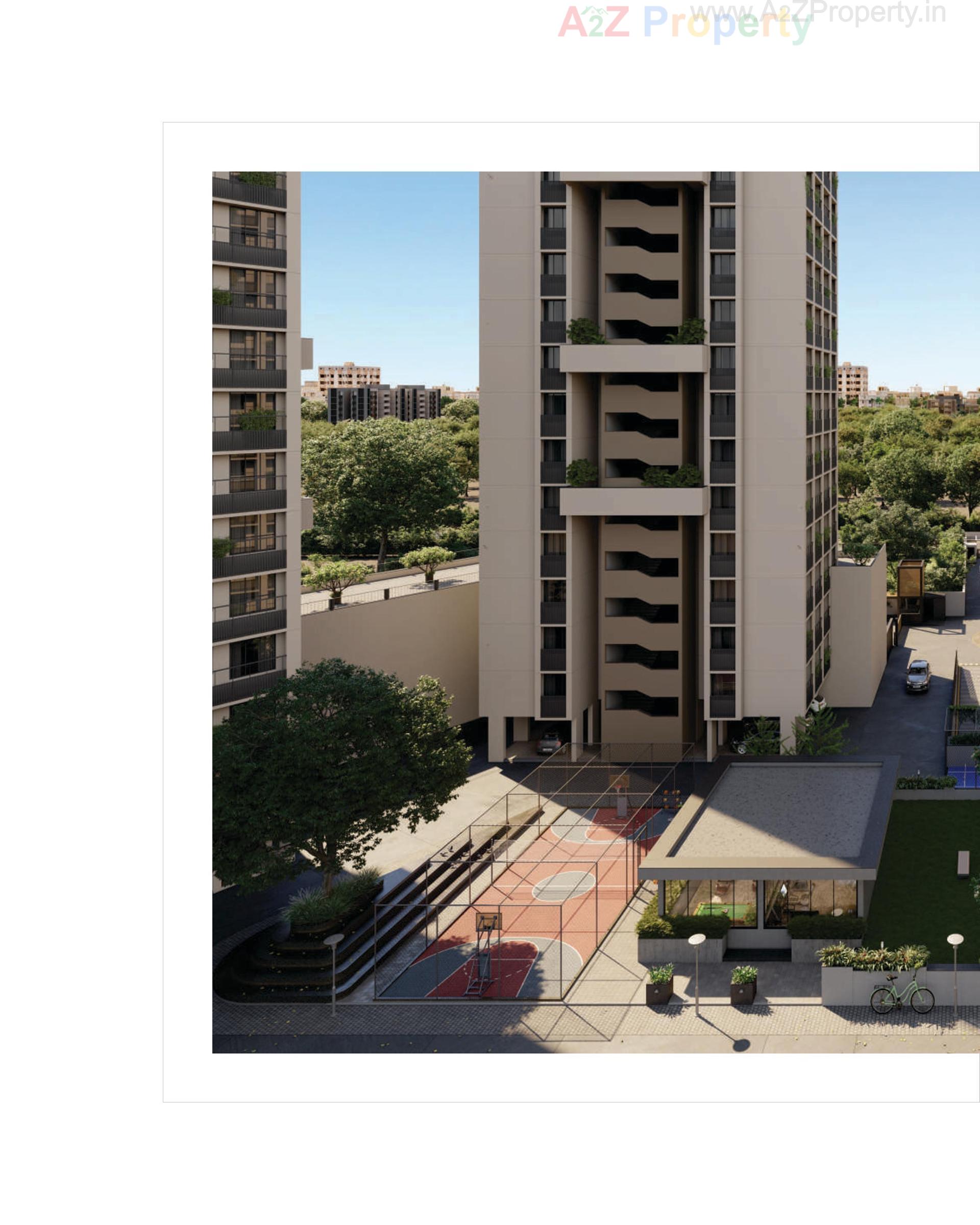 3D Elevation of real estate project Sun Rising Homes located at Jagatpur, Ahmedabad, Gujarat