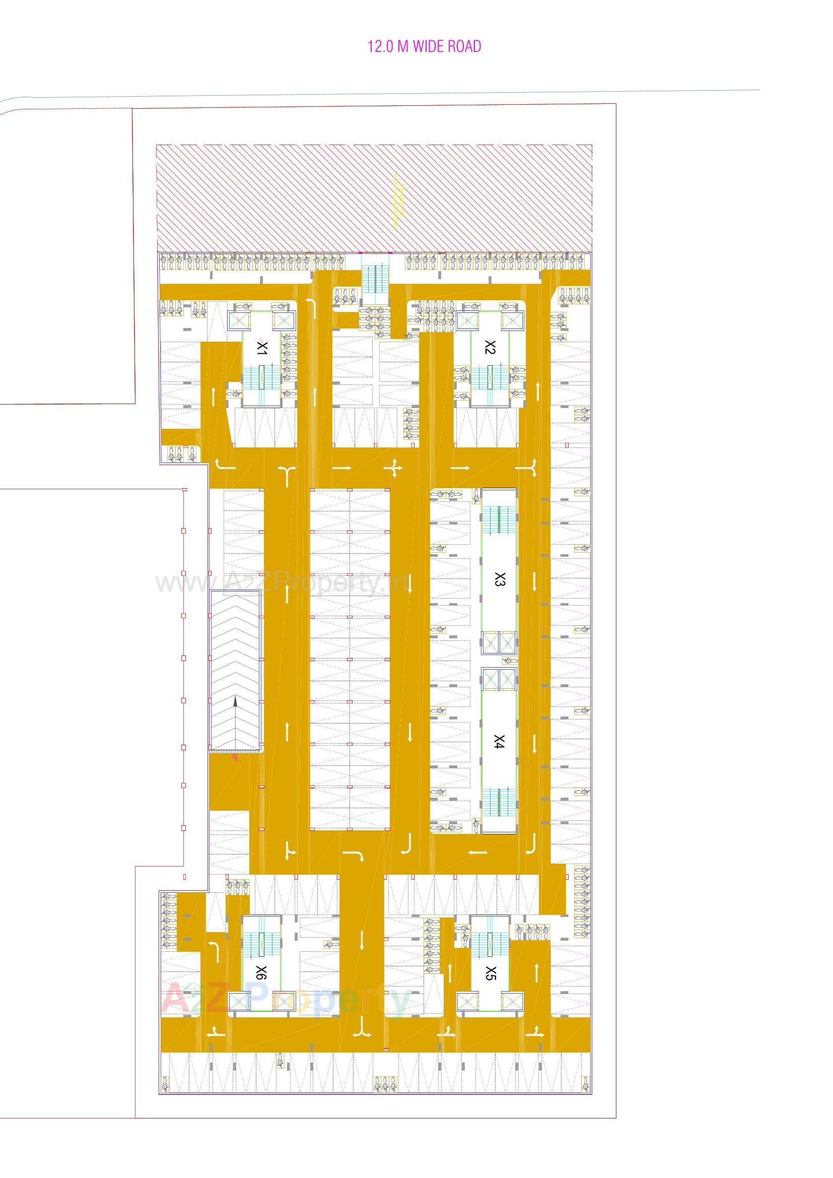Layout of real estate project Sun Rising Homes located at Jagatpur, Ahmedabad, Gujarat