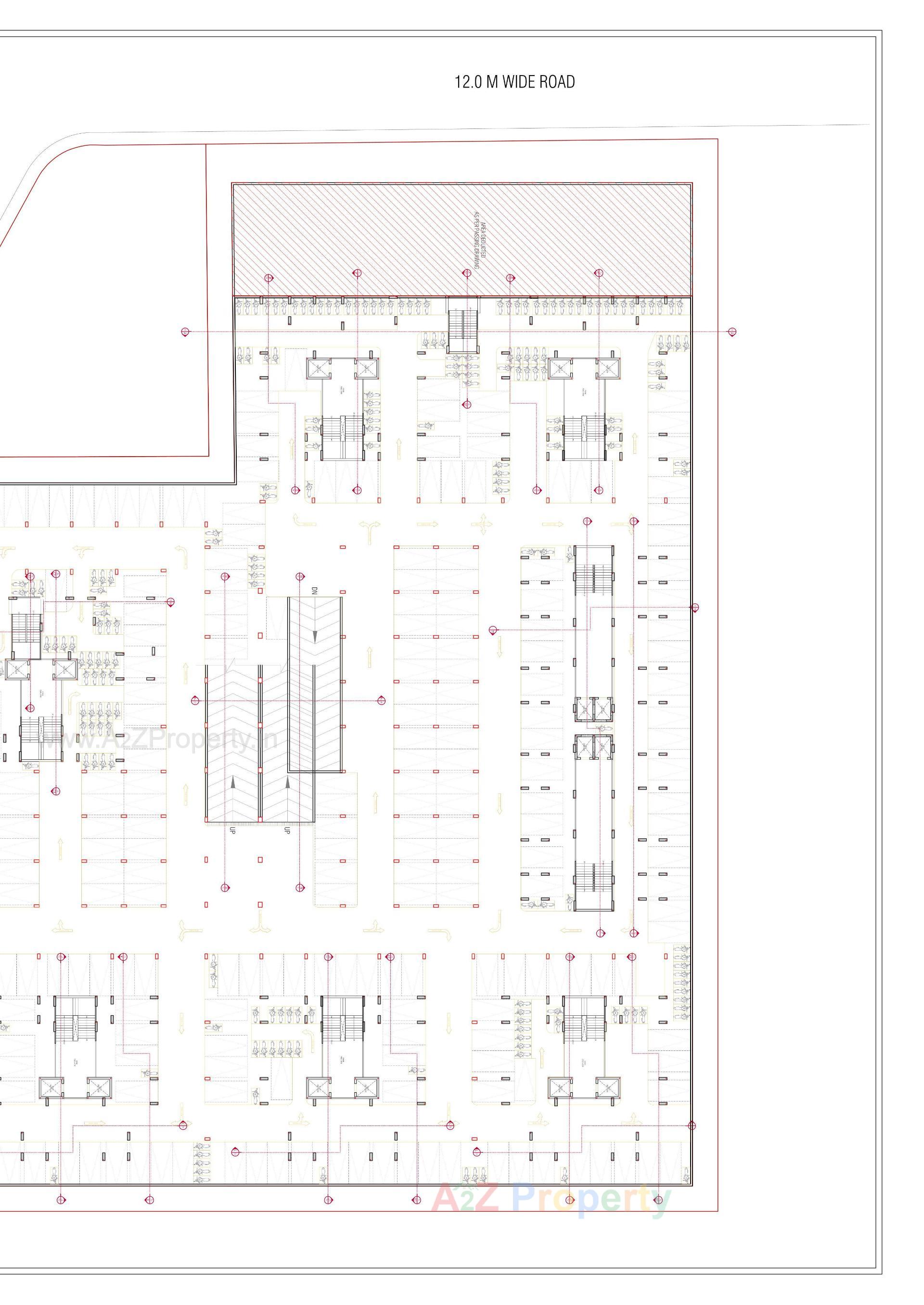 Layout of real estate project Sun Rising Homes located at Jagatpur, Ahmedabad, Gujarat