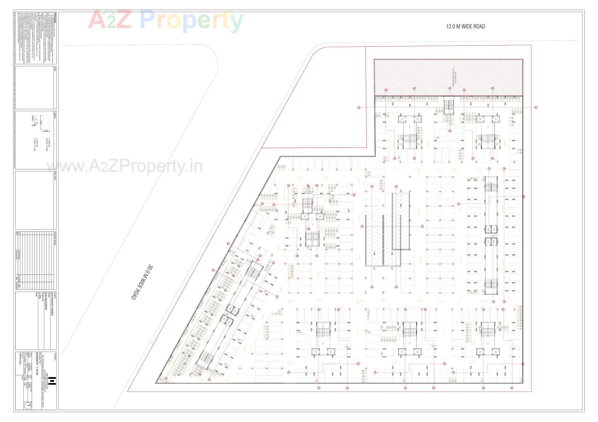Layout of real estate project Sun Rising Homes located at Jagatpur, Ahmedabad, Gujarat
