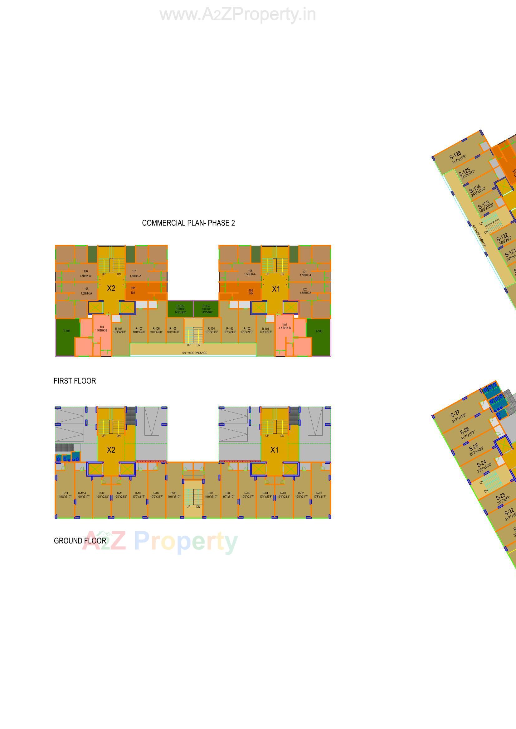 Layout of real estate project Sun Rising Homes located at Jagatpur, Ahmedabad, Gujarat