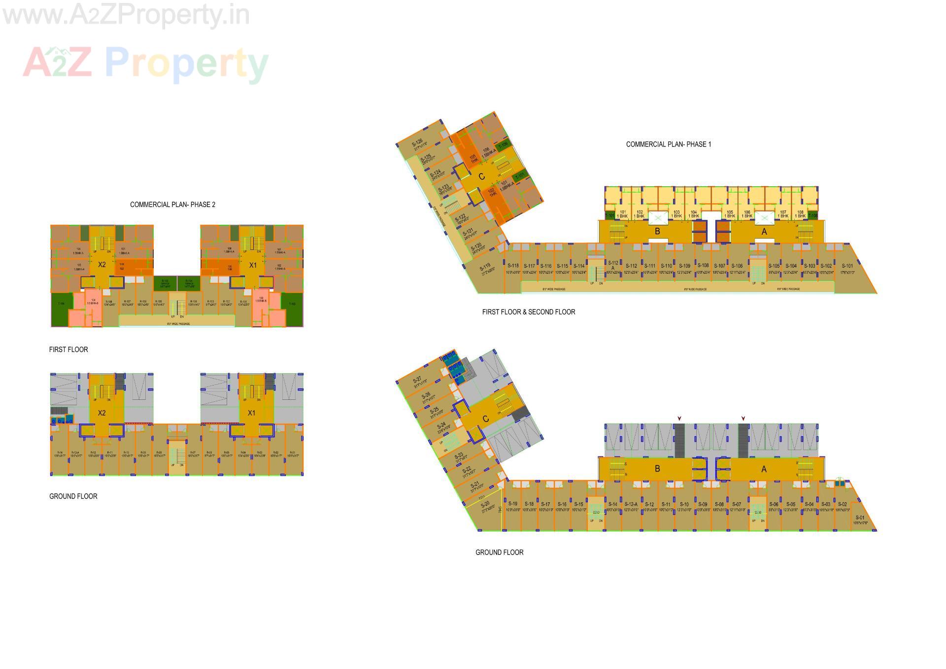 Layout of real estate project Sun Rising Homes located at Jagatpur, Ahmedabad, Gujarat