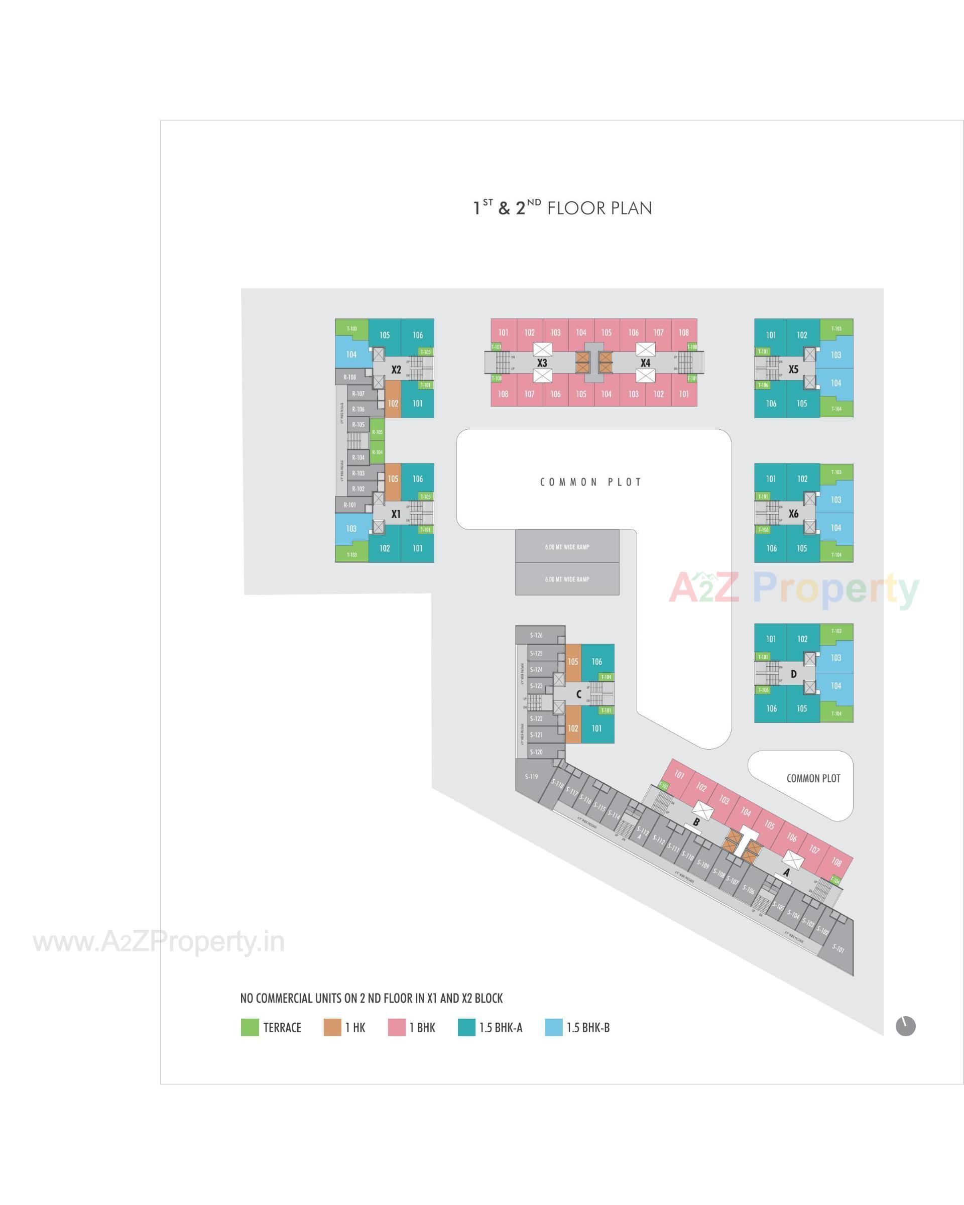 Layout of real estate project Sun Rising Homes located at Jagatpur, Ahmedabad, Gujarat