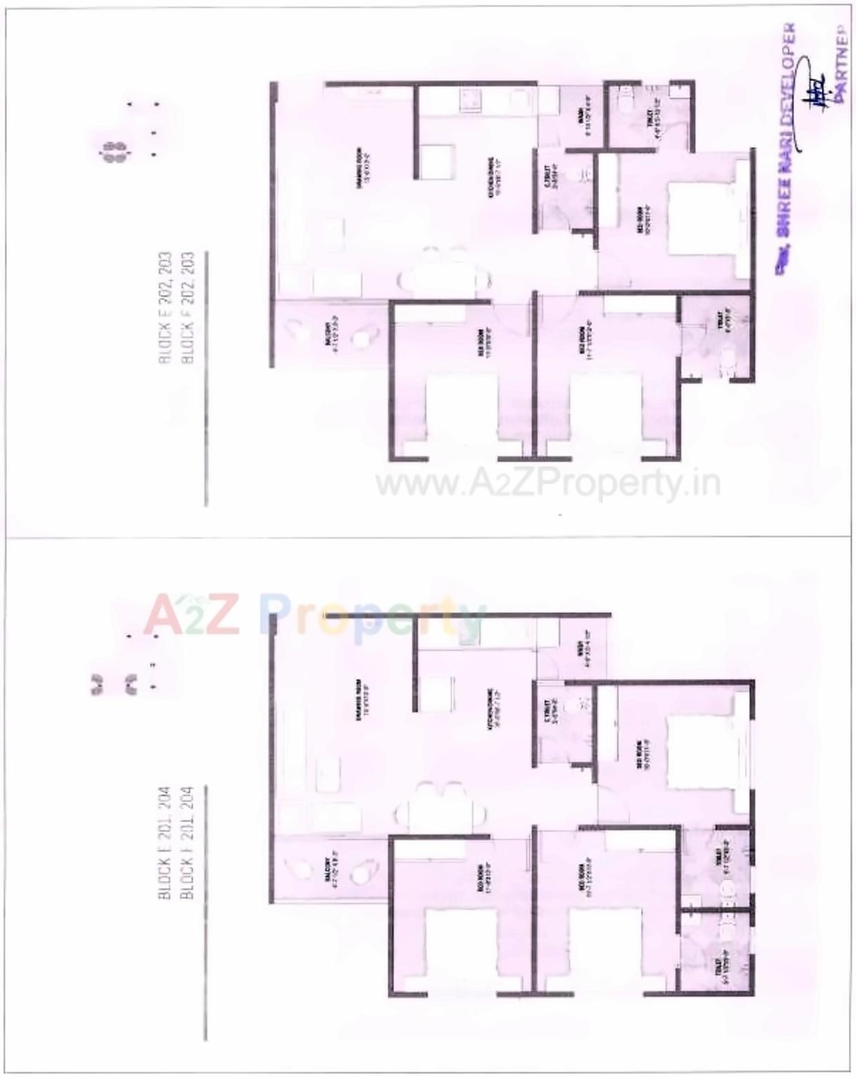 Layout of real estate project Sun Setu located at Khodiyar, Ahmedabad, Gujarat