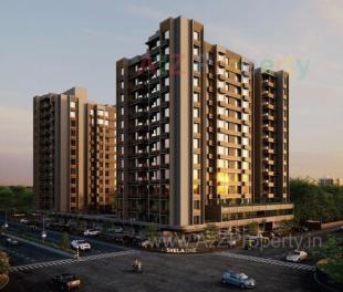 Elevation of real estate project Sun Shela One located at Shela, Ahmedabad, Gujarat