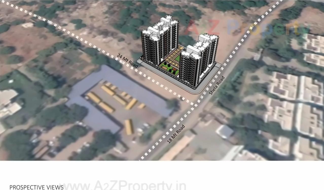 3D Elevation of real estate project Sun Shela One located at Shela, Ahmedabad, Gujarat