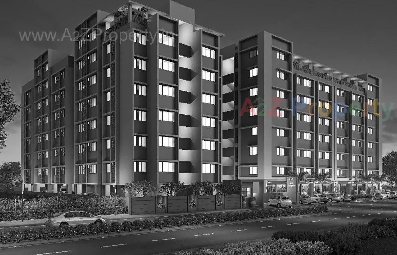 3D Elevation of real estate project Sun Simpolo located at Ahmedabad, Ahmedabad, Gujarat
