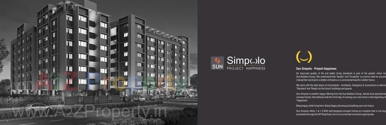 3D Elevation of real estate project Sun Simpolo located at Ahmedabad, Ahmedabad, Gujarat