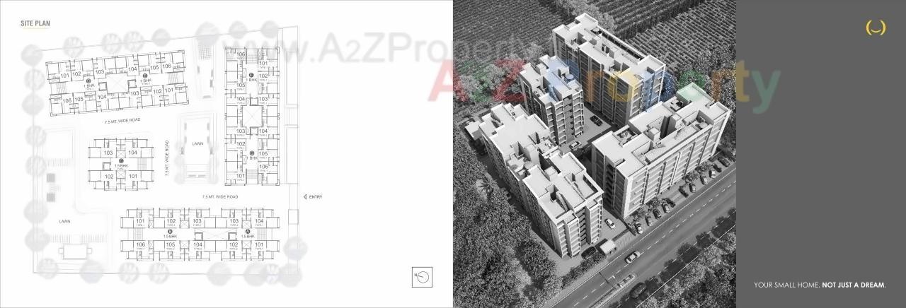 Layout of real estate project Sun Simpolo located at Ahmedabad, Ahmedabad, Gujarat