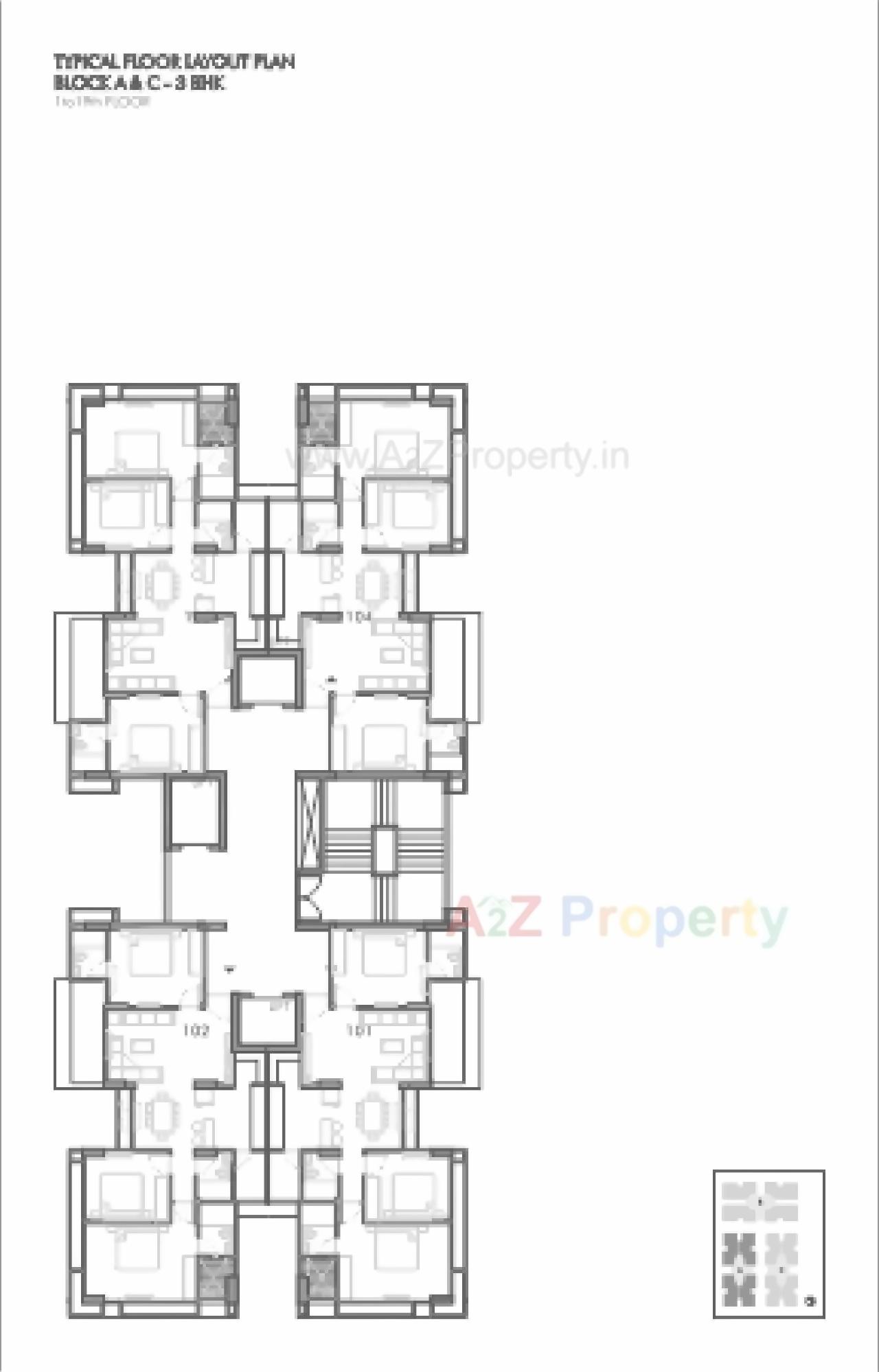 Layout of real estate project Sun Skypark Sun Centralplace located at Ahmedabad, Ahmedabad, Gujarat